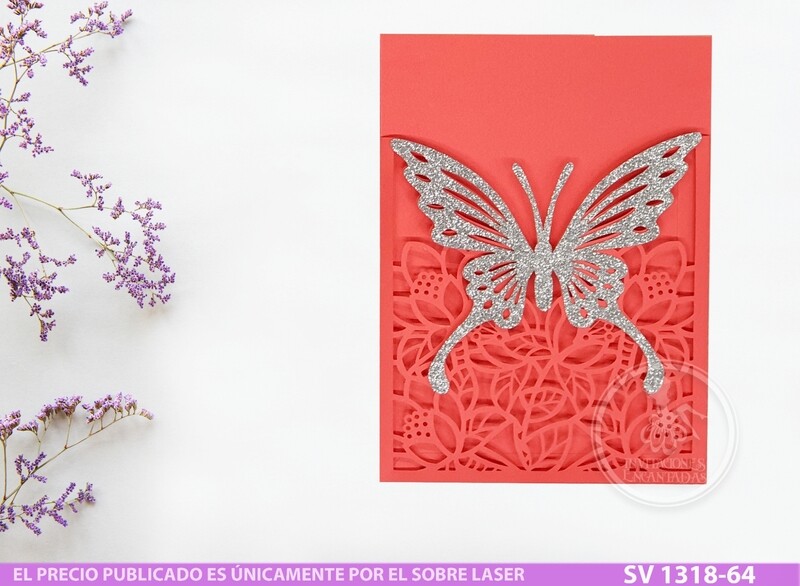 DIY Sobre Corte Laser SV 1318-64 Mariposas