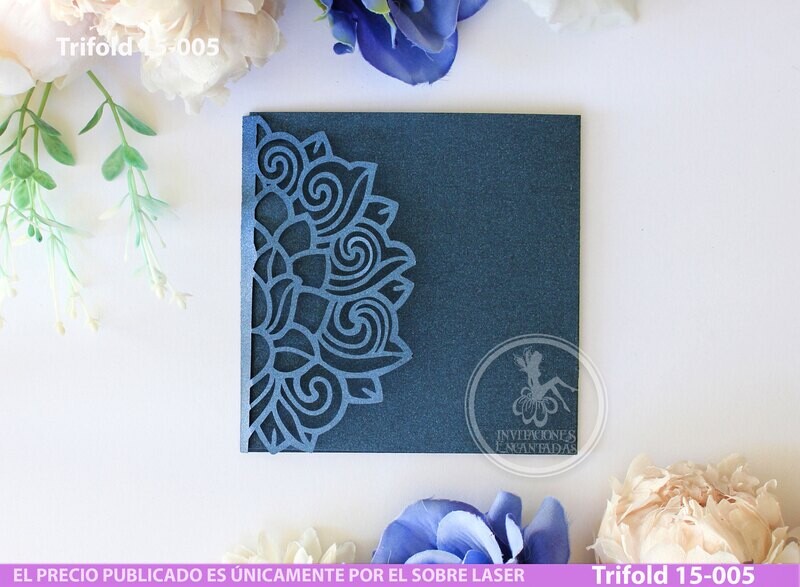 DIY Sobre Corte Laser Trifold 15-005