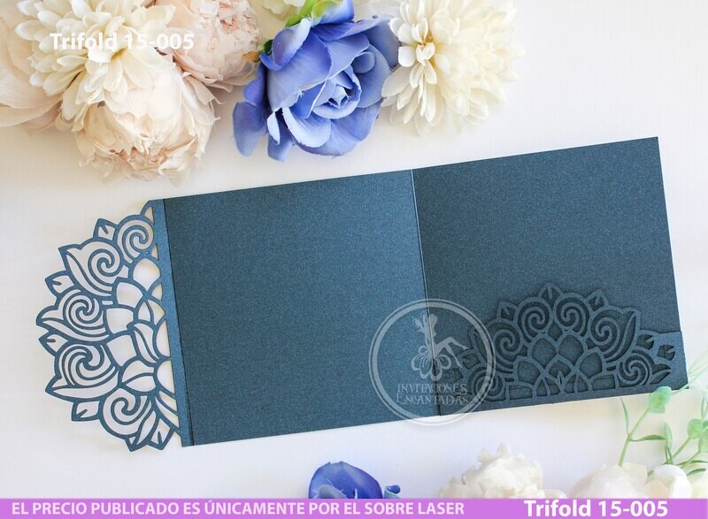 DIY Sobre Corte Laser Trifold 15-005