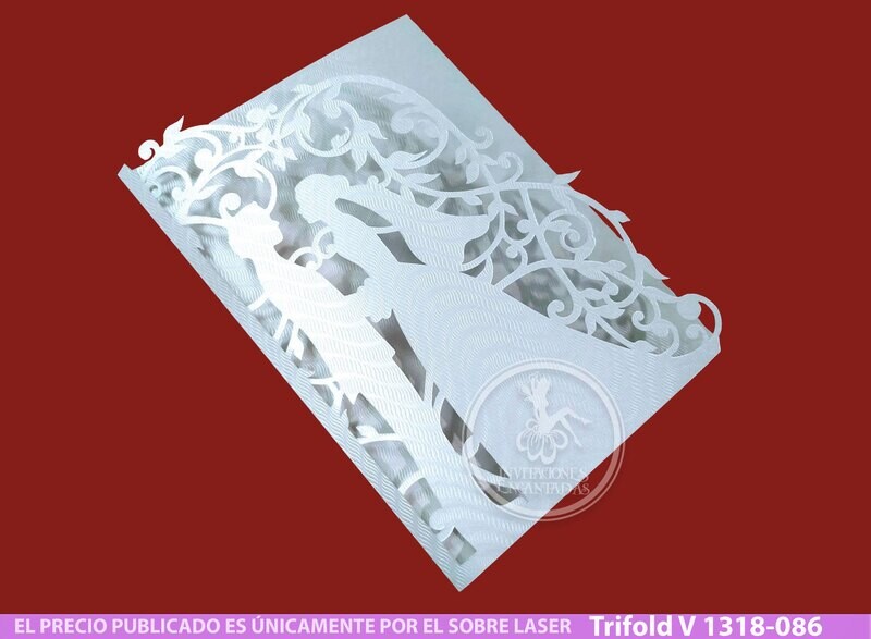 DIY Sobre Corte Laser Trifold V 1318-086