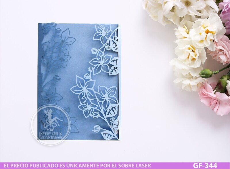 DIY Sobre Corte Laser GF-344 Blossom