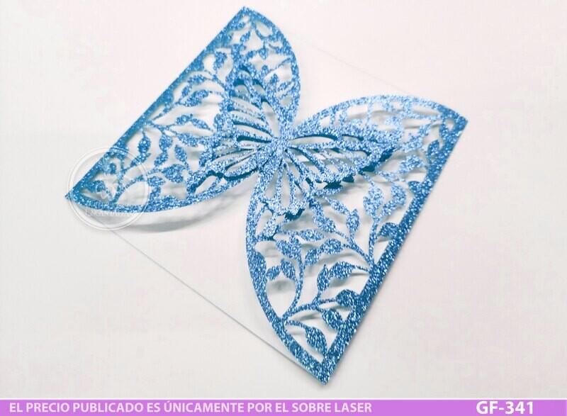 DIY Sobre Corte Laser GF-341 Mariposa