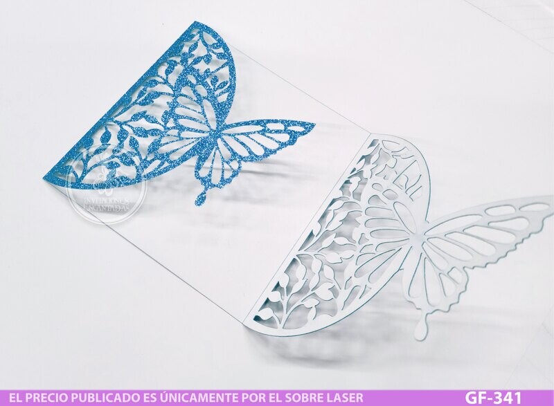 DIY Sobre Corte Laser GF-341 Mariposa