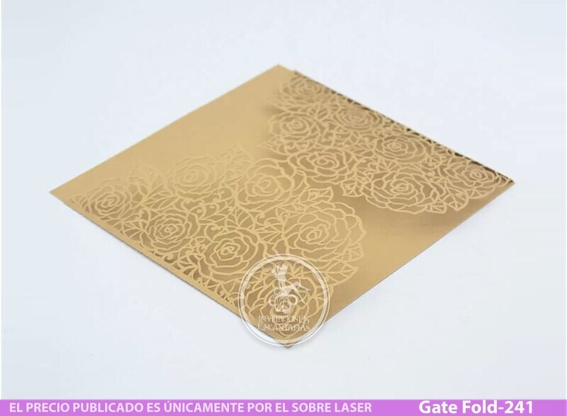 DIY Sobre Corte Laser GF-241 Rosas