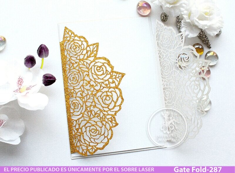 DIY Sobre Corte Laser GF-287 Floral