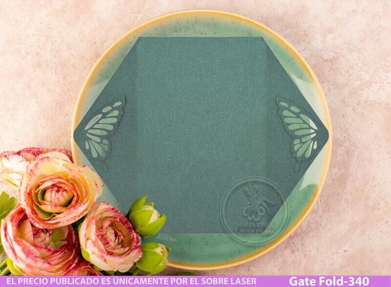 DIY Sobre Corte Laser GF-340 Mariposas
