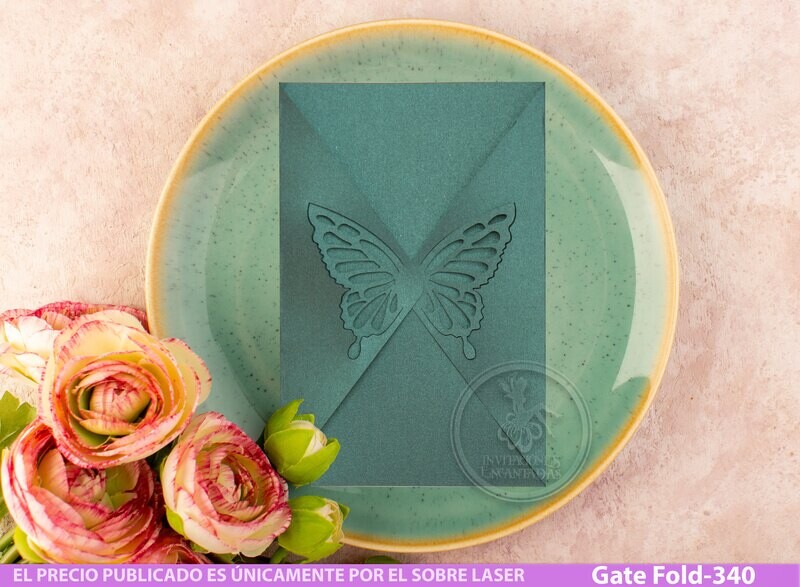 DIY Sobre Corte Laser GF-340 Mariposas