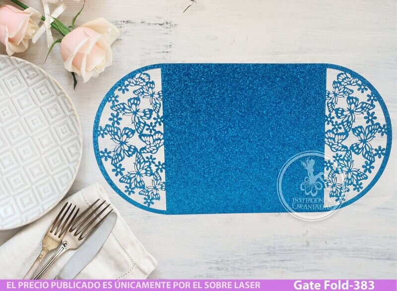 DIY Sobre Corte Laser DIY GF-387 Mariposas