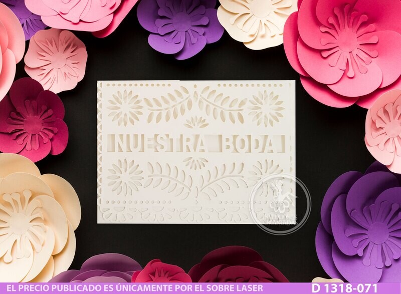 DIY Sobre Corte Laser DIY D 1318-071 Mexicana