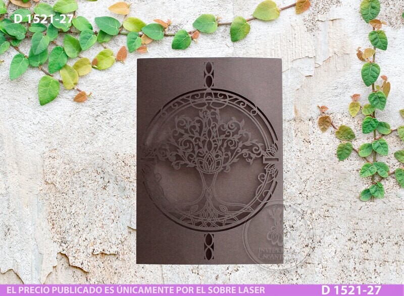 DIY Sobre Corte Laser D-1521-027 Arbol Celta