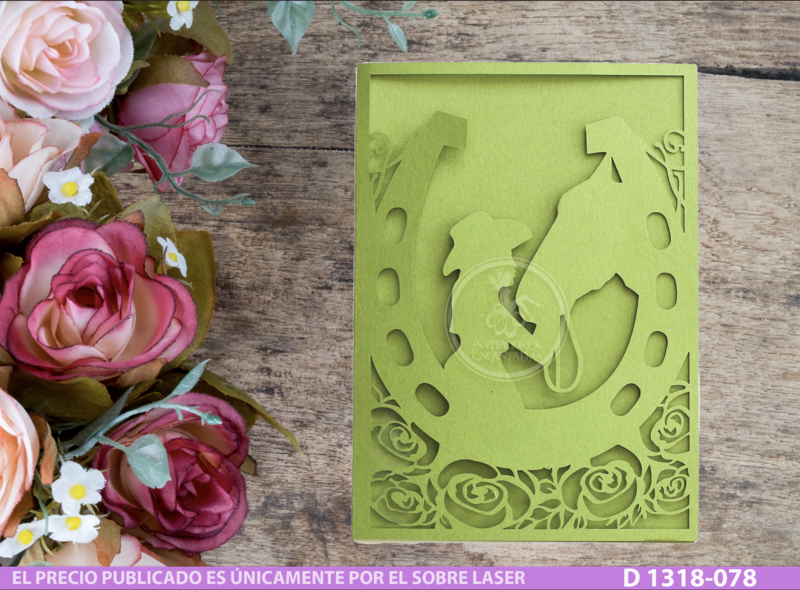 DIY Sobre Corte Laser DIY D 1318-078 Charra