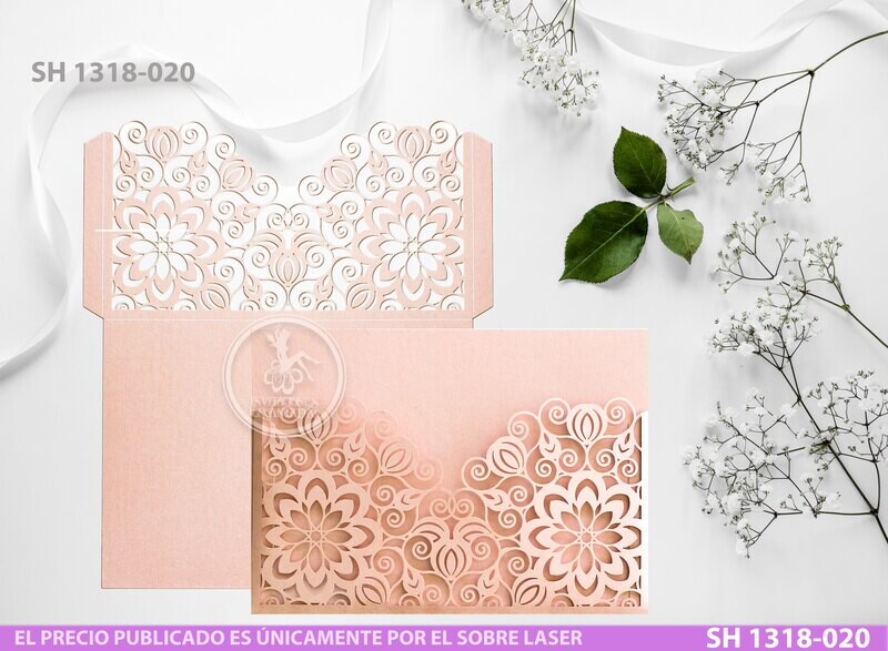 DIY Sobre Corte Laser  SH 1318-020 Floral