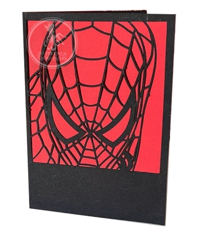 DIY Sobre Corte Laser DIY D 1318-080 Spider Man