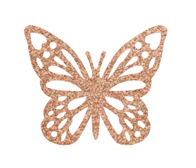 50 Mariposa 12 Decoración Invitaciones Glitter