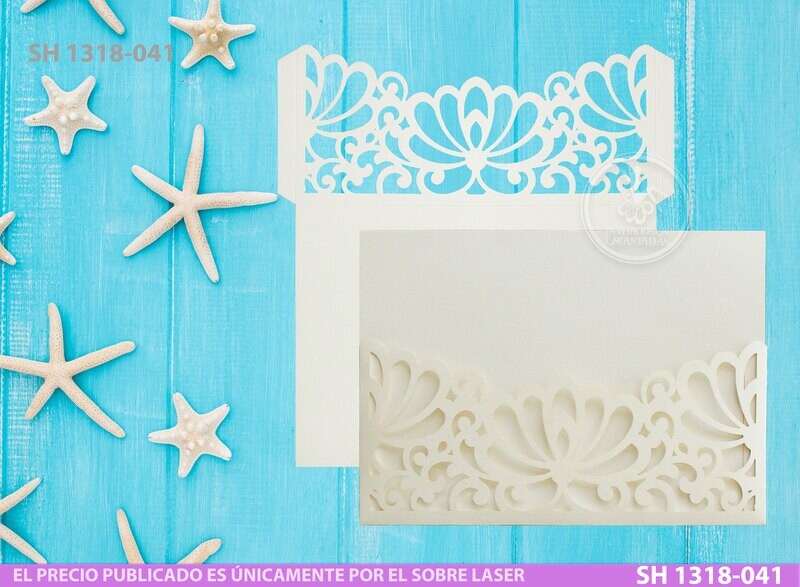 DIY Sobre Corte Laser  SH 1318-041 Mar Playa