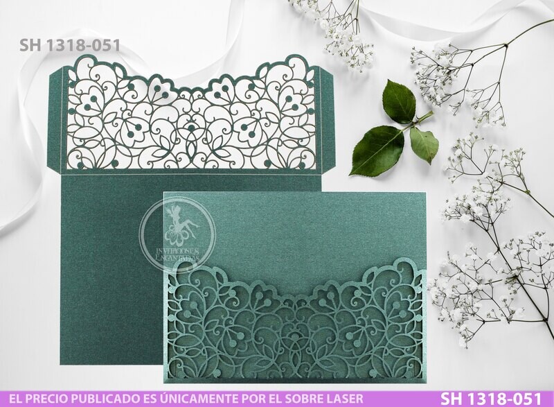 DIY Sobre Corte Laser  SH 1318-051 Floral
