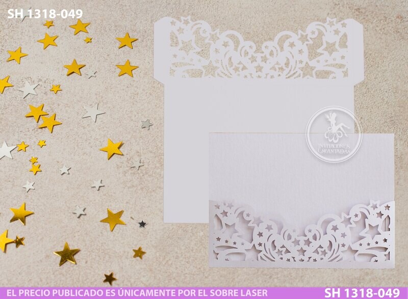 DIY Sobre Corte Laser  SH 1318-049 Estrellas