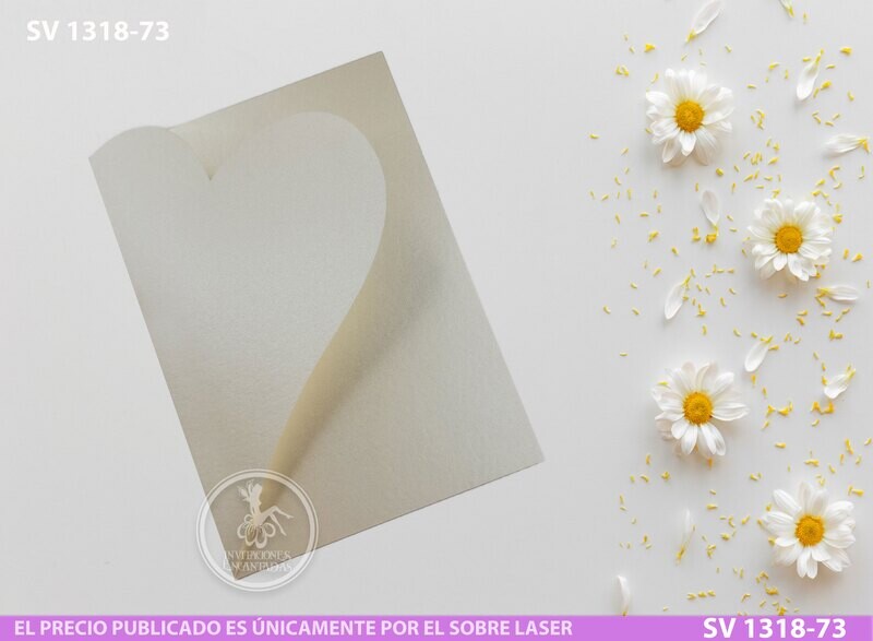 DIY Sobre Corte Laser  D 1318-073 Corazón