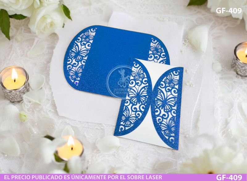 DIY Sobre Corte Laser GF-409 - 16x11 Mariposa