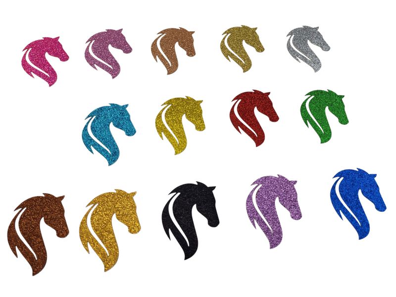 50 Figuras Decoración - Caballo 01 - 4x5.5cm