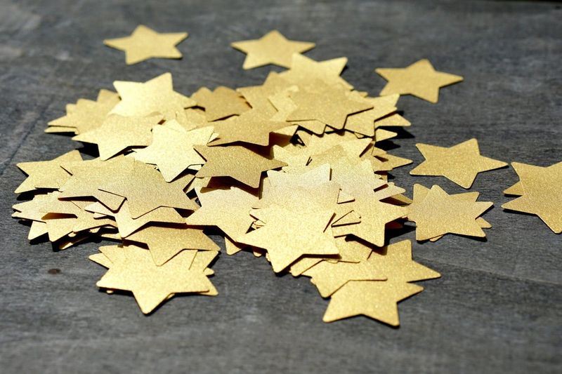 50 Figuras Decoración - Estrella 01 - 5x5cm