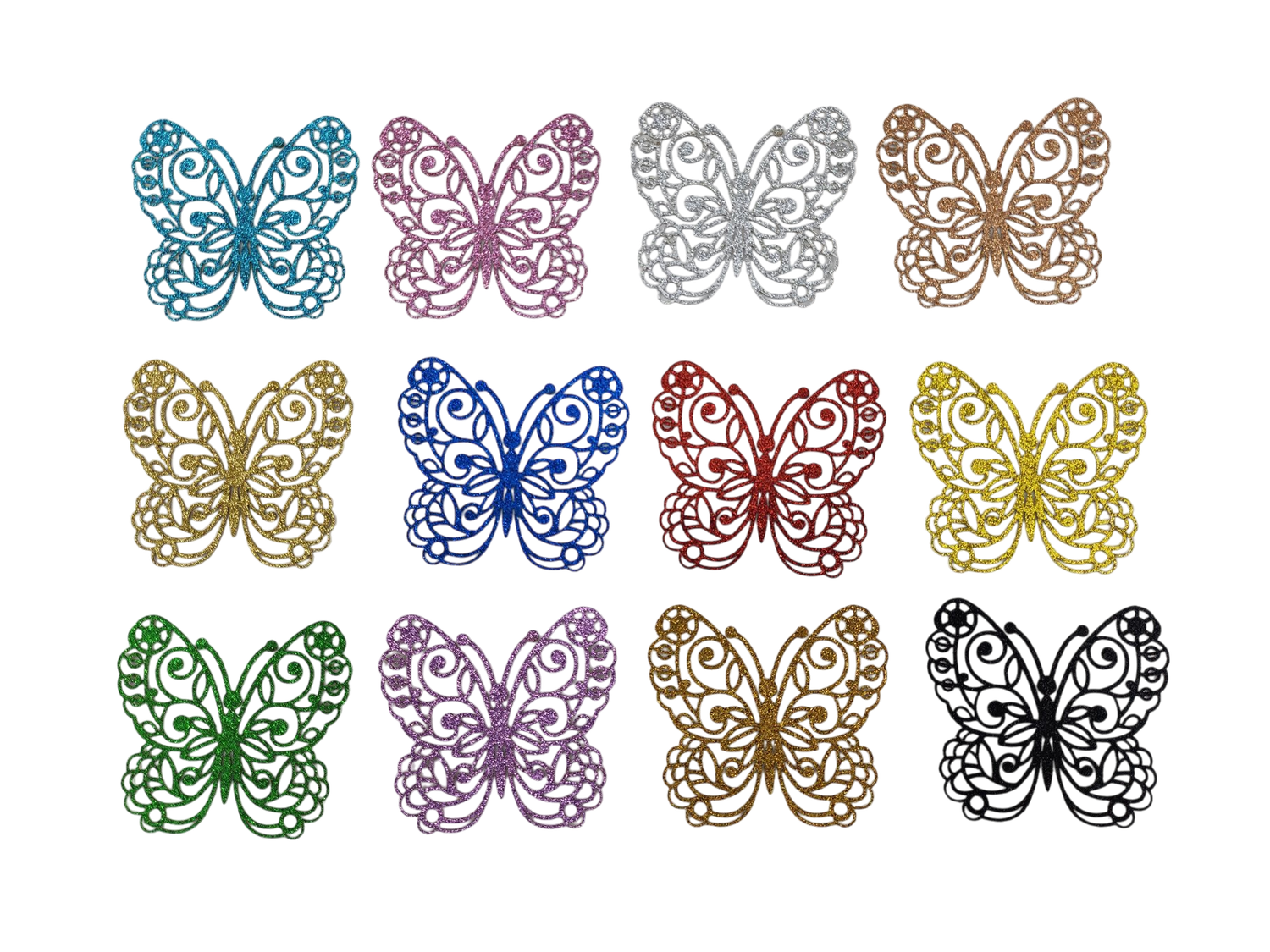 50 Figuras Decoración - Mariposa 17  6x5.5cm