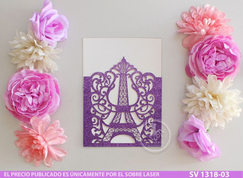 DIY Sobre Corte Laser SV 1318-03 Eiffel