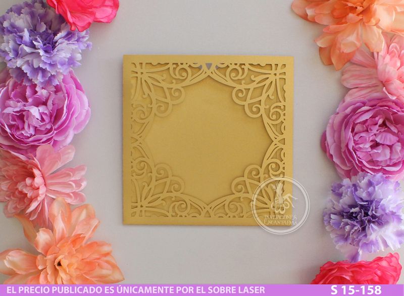 DIY Sobre Corte Laser  S 15-156 Geometrico