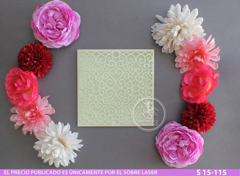 DIY Sobre Corte Laser  S 15-115 Geometrico