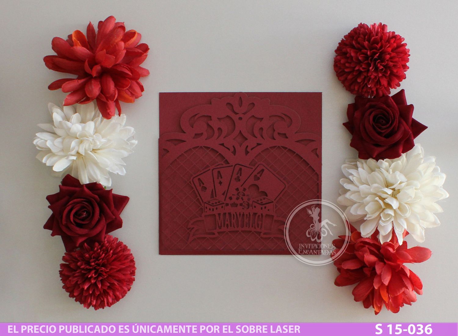 DIY Sobre Corte Laser  S 15-031B Vegas casino