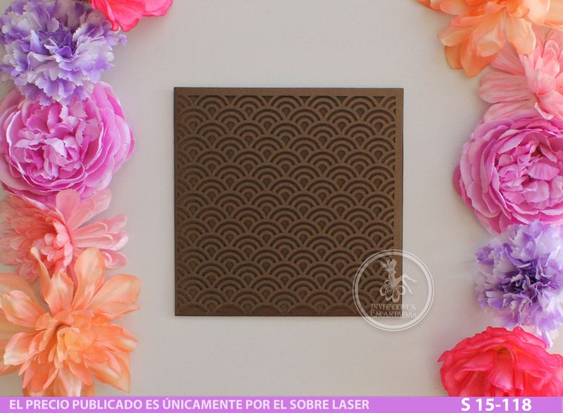 DIY Sobre Corte Laser  S 15-118 Geometrico