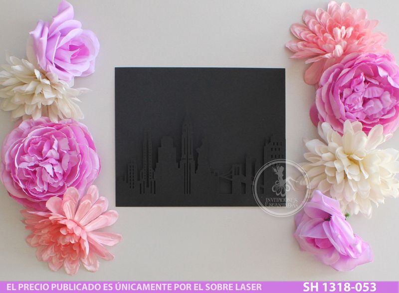 DIY Sobre Corte Laser  SH 1318-053 New york