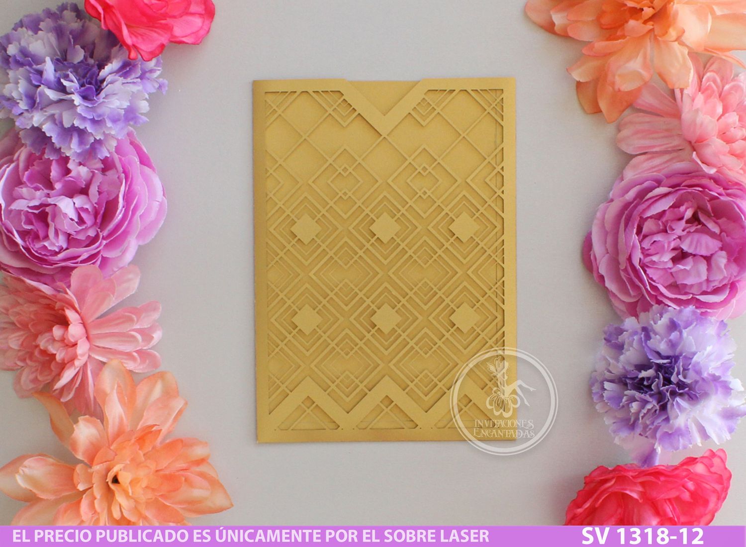 DIY Sobre Corte Laser SV 1318-12 geometrico