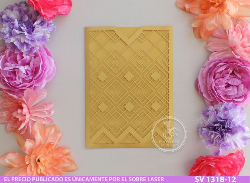 DIY Sobre Corte Laser SV 1318-12 geometrico