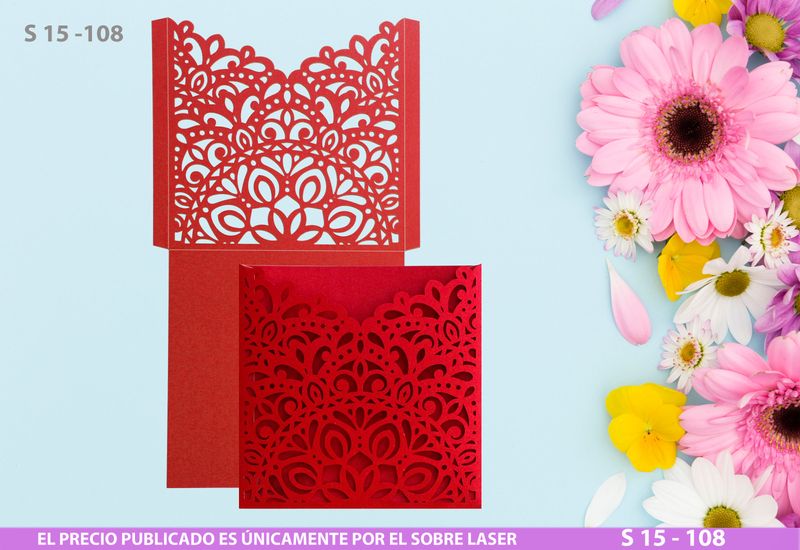 DIY Sobre Corte Laser  S 15-108 Mandala DIY Sobre Corte Laser  S 15-108 Mandala