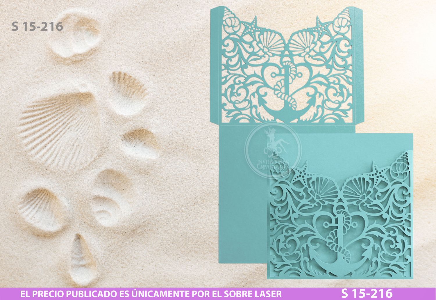 DIY Sobre Corte Laser  S 15-216 Mar