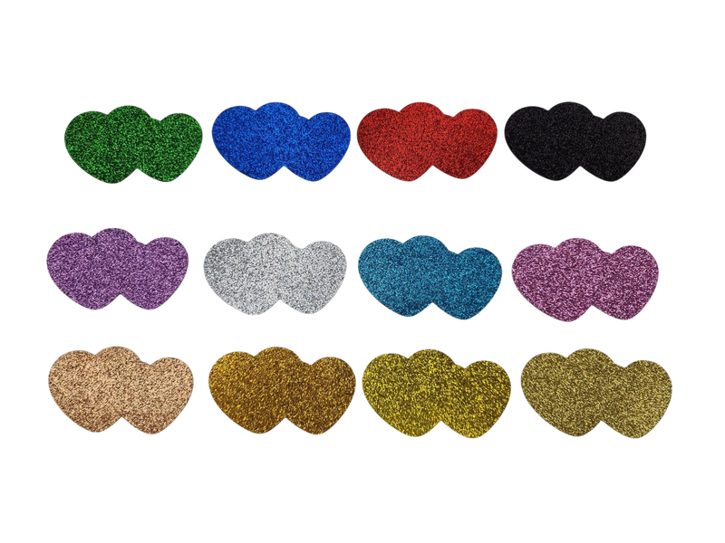 50 Figuras Decoración - Corazón 01 - 6.5x4cm