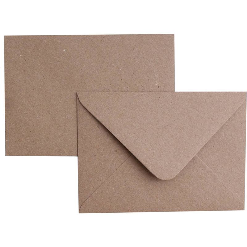 50 Sobres rectangular 15x22.5 cm KRAFT 150g