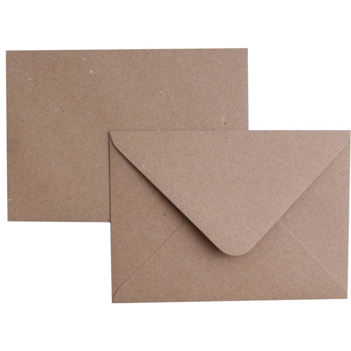 50 Sobres rectangular 13.7 x 18.7 cm KRAFT 150h