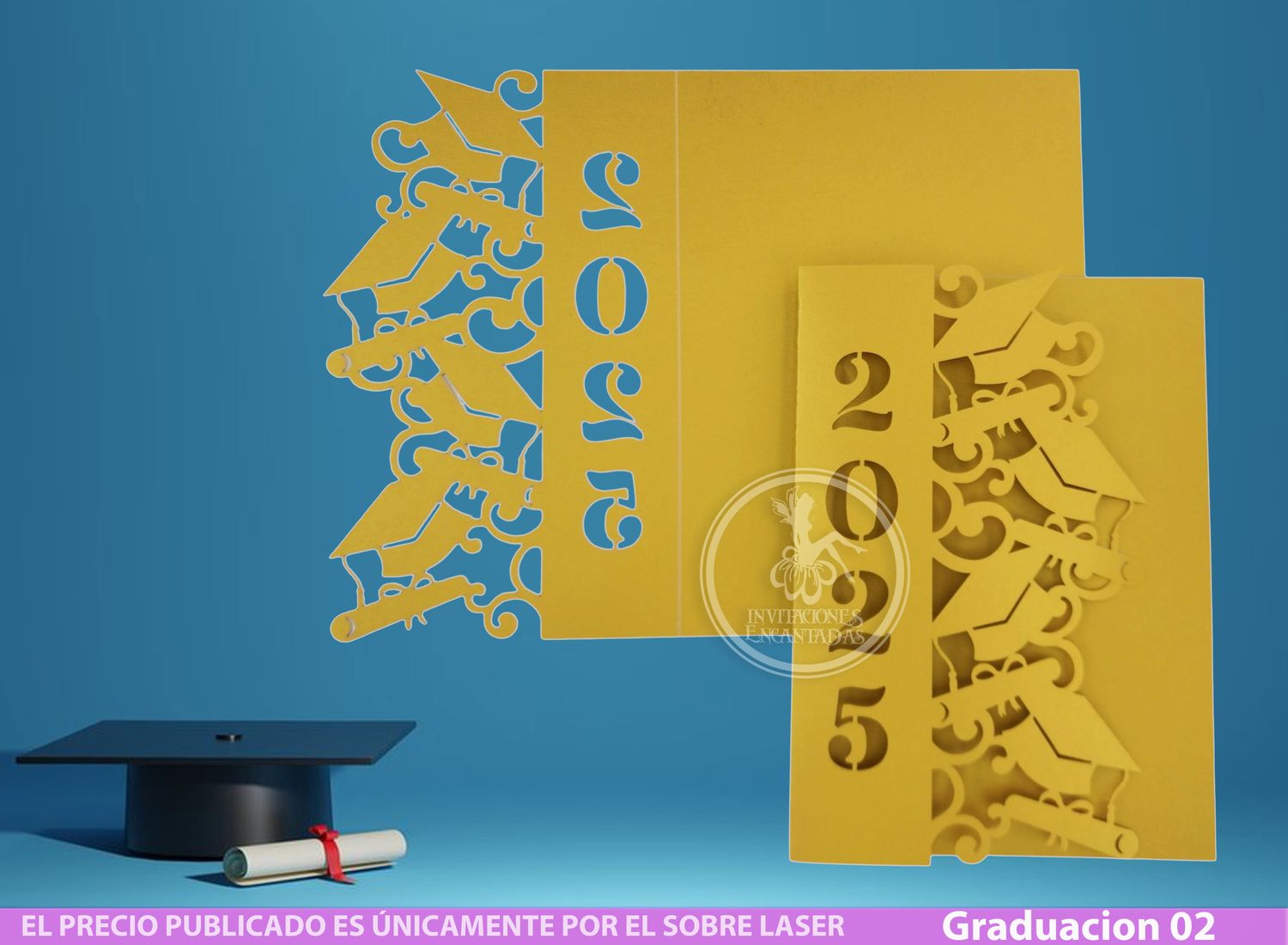 DIY Sobre Corte Laser Graduacion 02