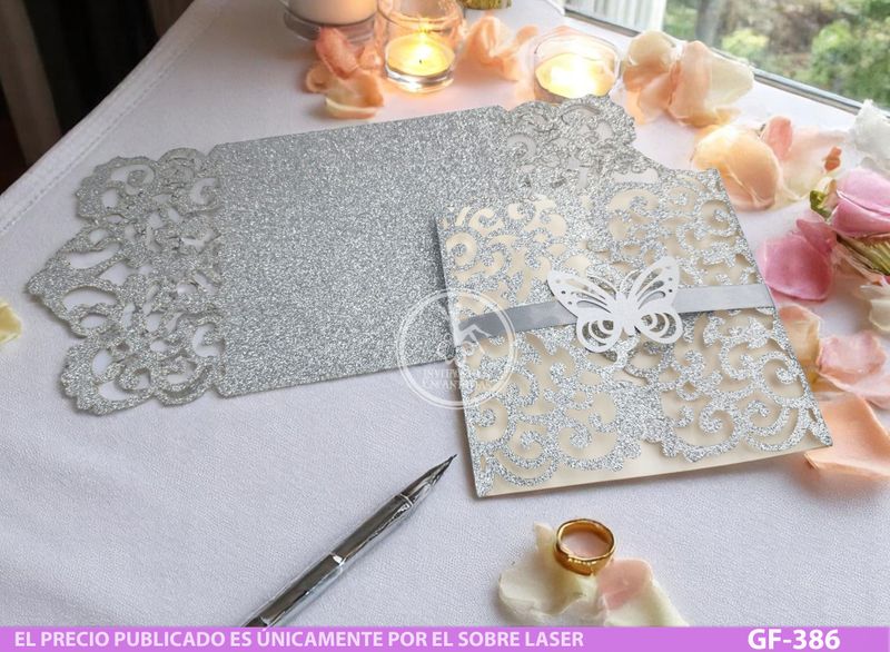 DIY Sobre Corte Laser GF-386 + Mariposa