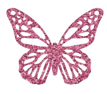 50 Figuras Decoración - Mariposa 03 - 6x5cm