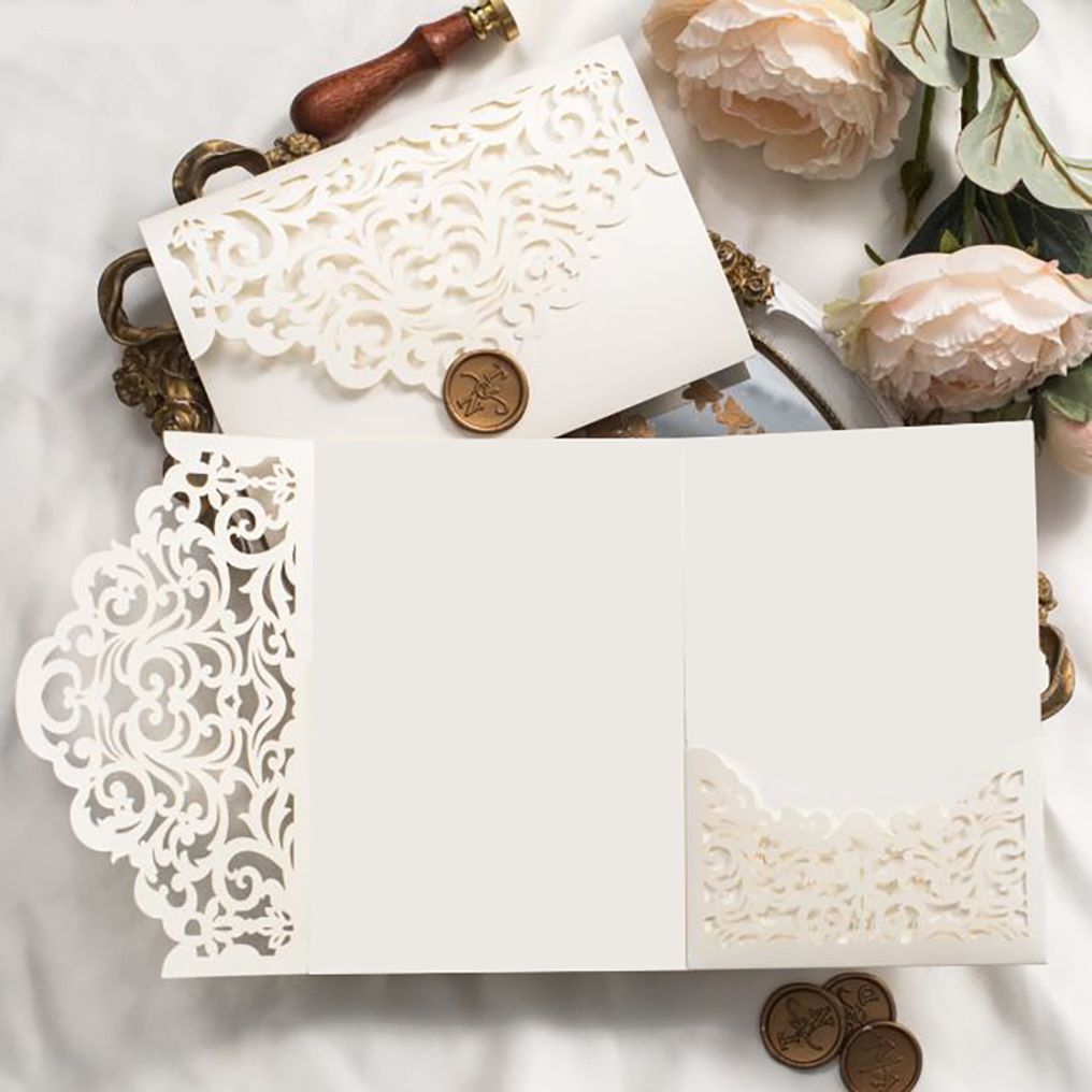 DIY Sobre Corte Laser Trifold V 1318-105