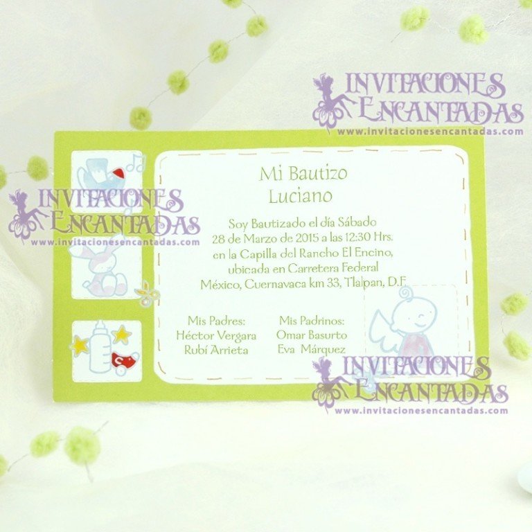 Invitación Bautizo Postal 01 Invitación Bautizo Postal 01