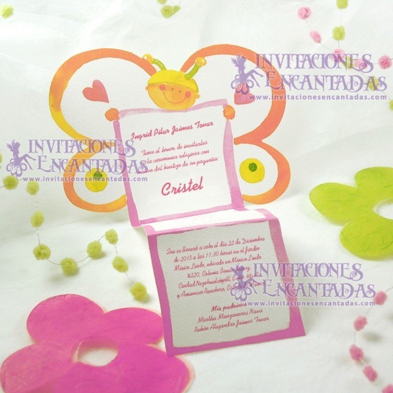 Invitación Bautizo Creative 026 Invitación Bautizo Creative 026