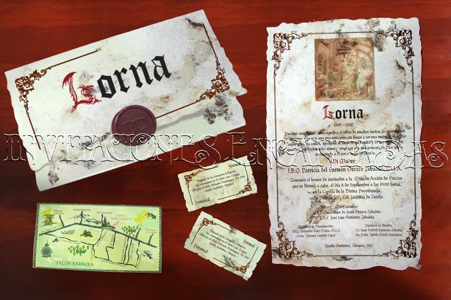 Invitación Medieval 17 Invitación Medieval 17