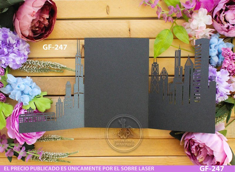 DIY Sobre Corte Laser GF-247 Chicago USA