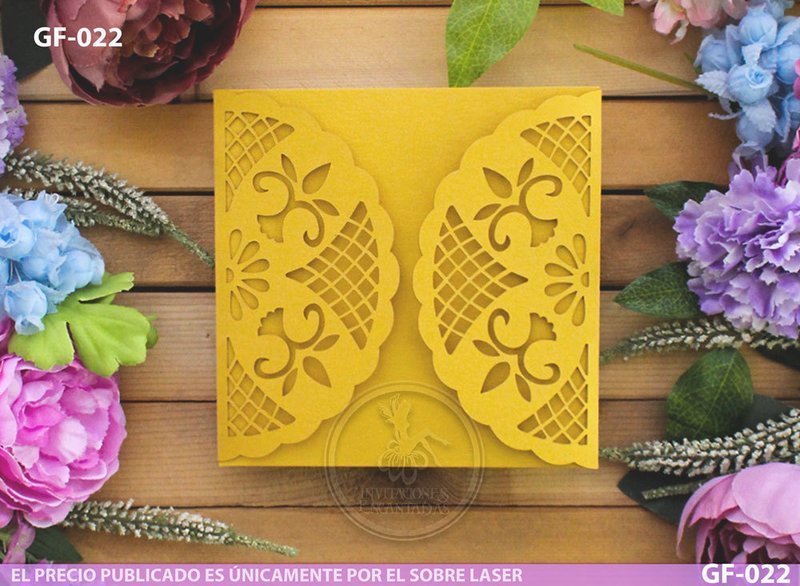 DIY Sobre Corte Laser GF-022 DIY Sobre Corte Laser GF-022