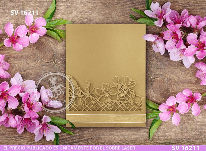 DIY Sobre Corte Laser SV 1621-11 Cherry Blossom