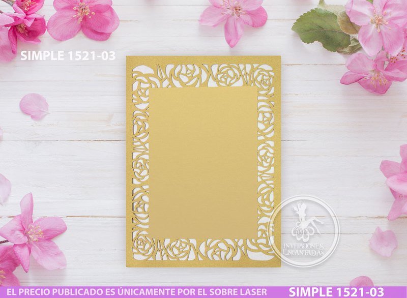 DIY Sobre Corte Laser Simple 1521-03